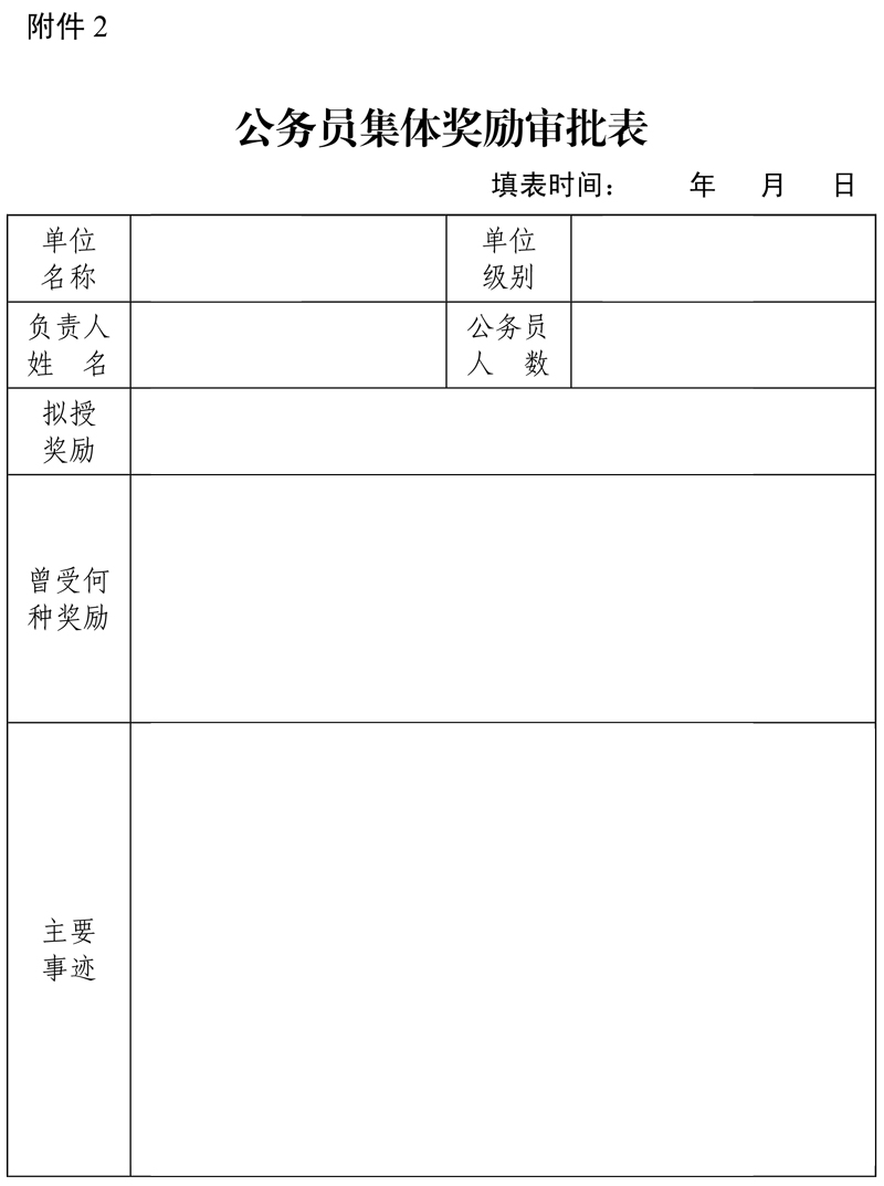 公务员奖励规定2022